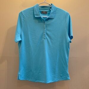 Callaway opti-dri Women's Aqua Short Sleeve Golf Polo
